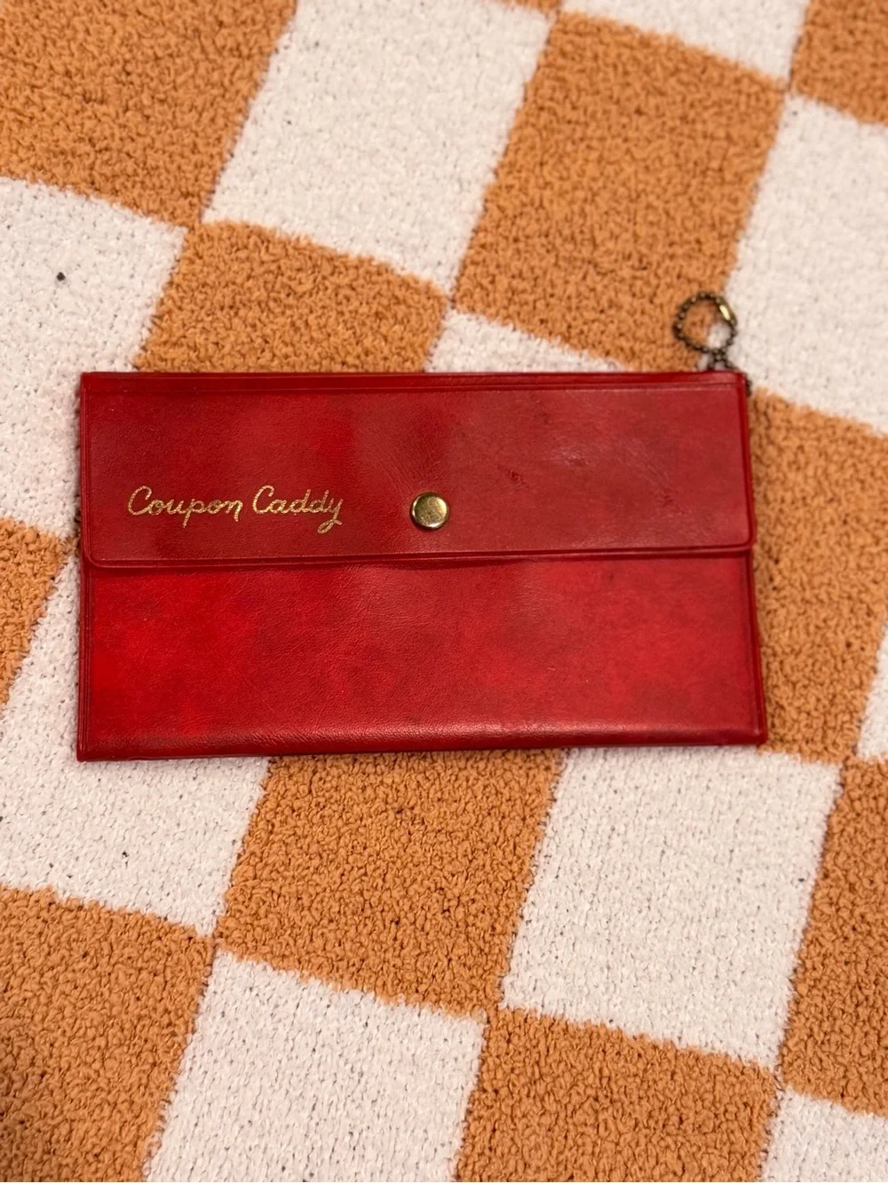Red 'Coupon Caddy' Vintage Envelope Wallet